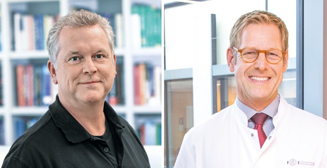 Ein Grundlagenforscher, ein Kliniker: Prof. Dr. Andreas K. Engel (l.) und Prof. Dr. Christian Gerloff gehören zu den renommiertesten Neurowissenschaftlern des UKE