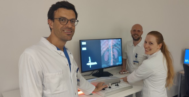 Training am Angiographie-Simulator